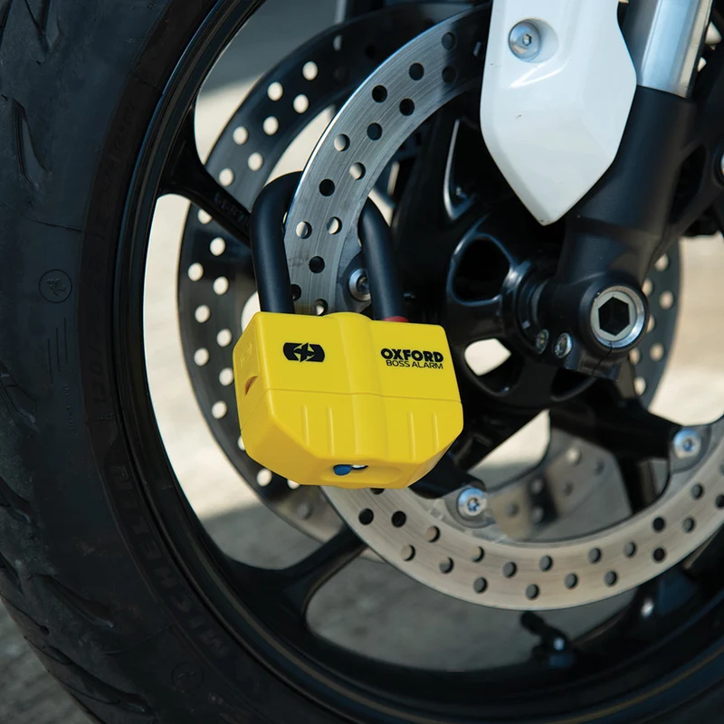 Oxford Boss Alarm — Bloque-Disque Moto Alarme Ø14 mm