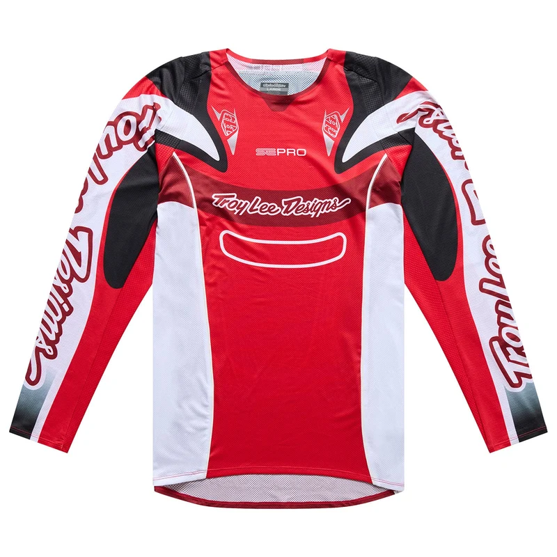 SE Pro LS Jersey Salvo Red / White