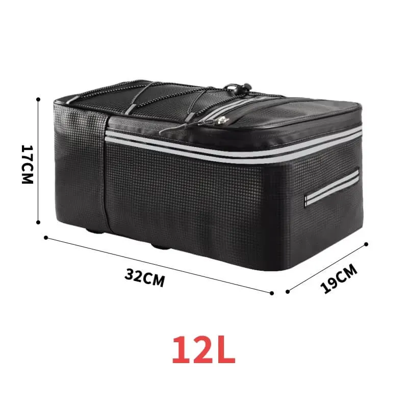 HardShellRearBag™ | Sacoche velo porte bagage étanche et pratique 12L-15L