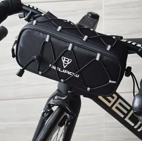 TrailTote™ | Sacoche guidon vélo 2.1/4.3L avec bandes réfléchissantes