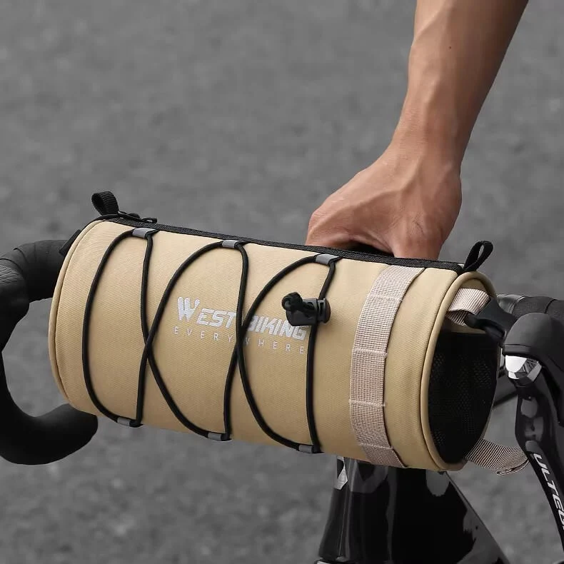 BarBuddy™ | Sacoche guidon vélo étanche et pratique 2L pour des trajets organisés