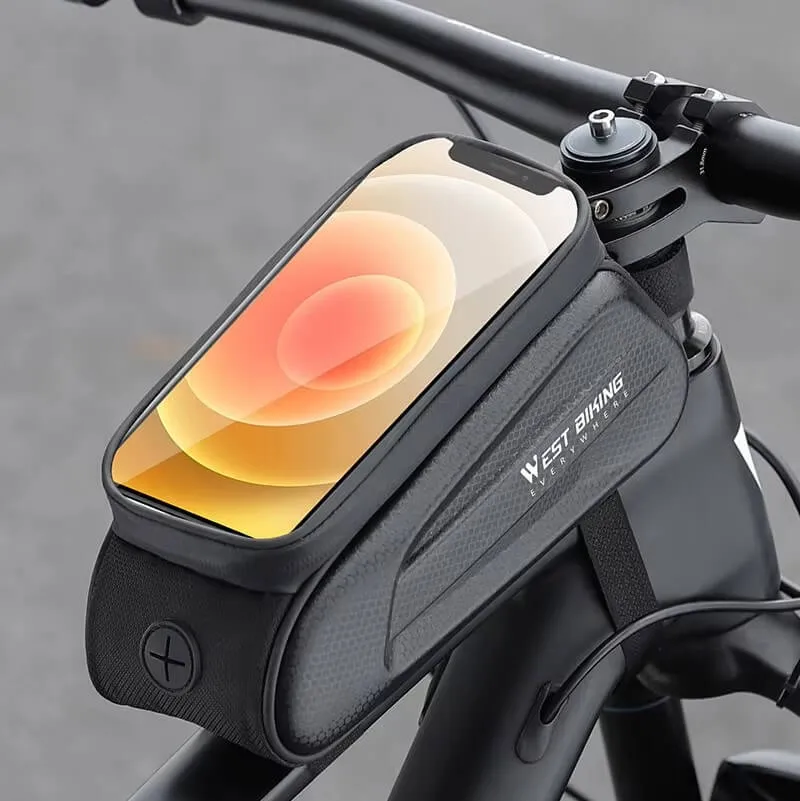 UrbTrek™ | Sacoche velo telephone 1.5L avec fenêtre tactile et protection contre la pluie