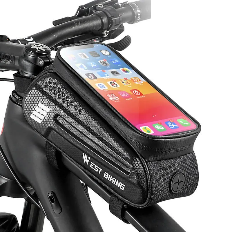 UrbTrek™ | Sacoche velo telephone 1.5L avec fenêtre tactile et protection contre la pluie