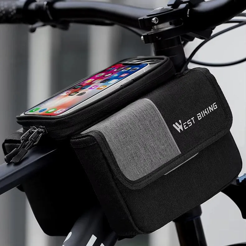 CompactRide™ | Sacoche velo telephone 3-en-1 avec écran tactile et grande capacité