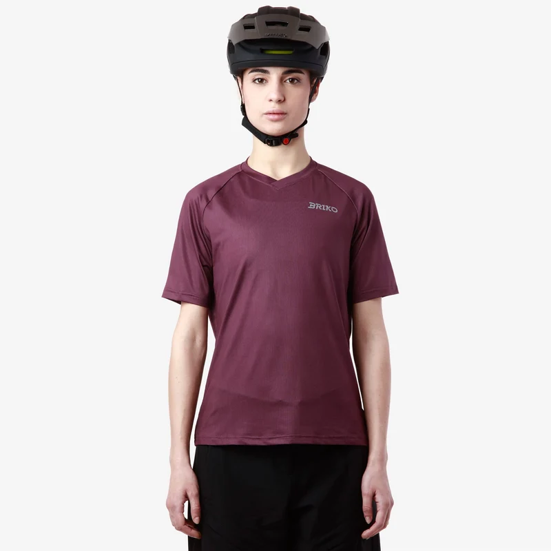 BLOWN LADY JERSEY - Active Jerseys - Shirt - Woman - Violet Wine