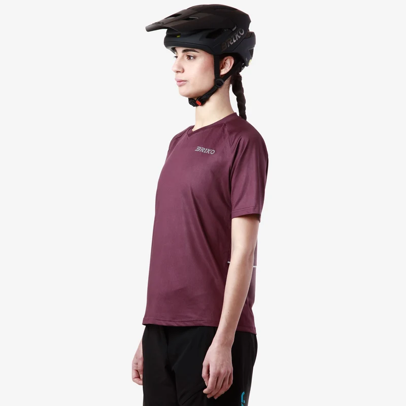 BLOWN LADY JERSEY - Active Jerseys - Shirt - Woman - Violet Wine