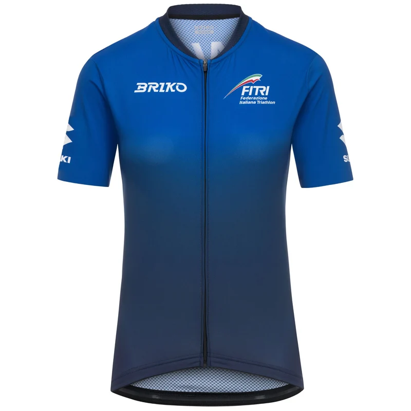 BRIKO FITRI W JERSEY - Active Jerseys - Shirt - Woman - Blue Indigo-Blue Iris