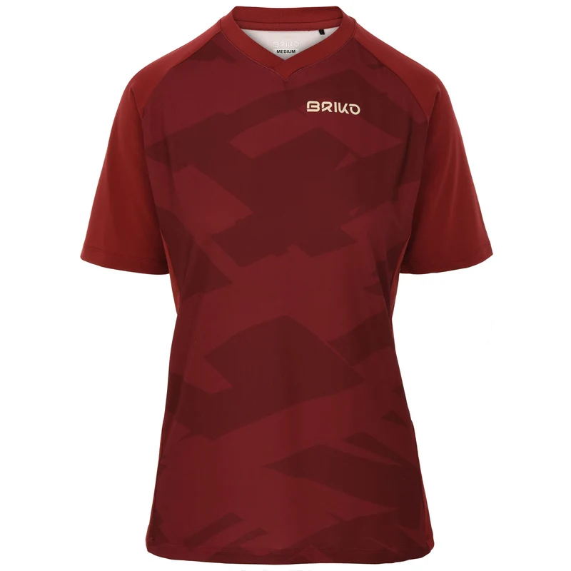 ADVENTURE CAMO LADY JERSEY - Active Jerseys - Shirt - Woman - Red Dk Dahlia