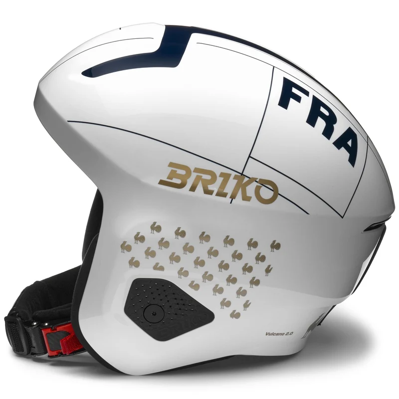 VULCANO 2.0 FRANCE - Helmets - Helmet - Unisex - Shiny White-Tangaroa Blue-Gold