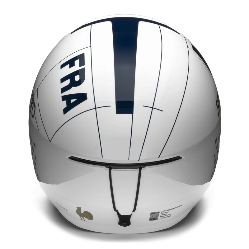 VULCANO 2.0 FRANCE - Helmets - Helmet - Unisex - Shiny White-Tangaroa Blue-Gold