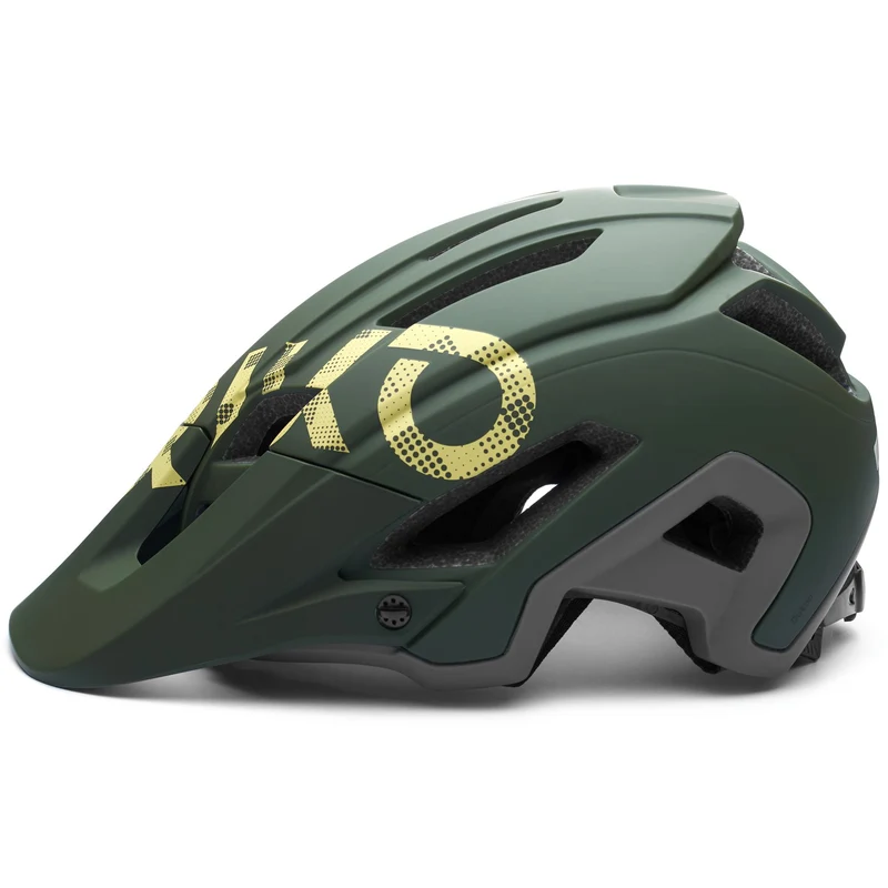 DUKON - Helmets - Helmet - Unisex - Matt Thatch Green-Abbey Grey-Turmenic Yellow