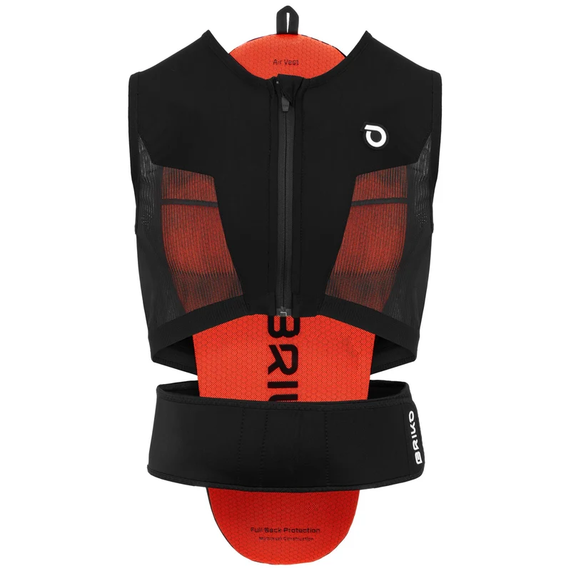 ARMOR SPINE - Guards - Back Protector - Unisex - BLACK ORANGE FLUO