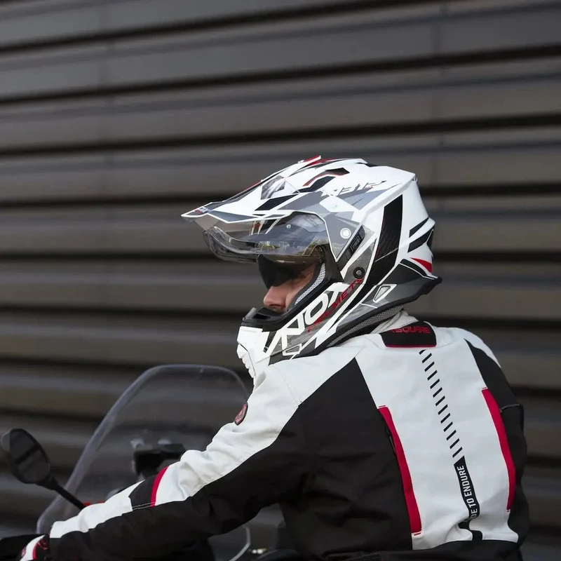 Casque Moto Adventure N312 Track Gris Nardo Jaune Fluo | NOX