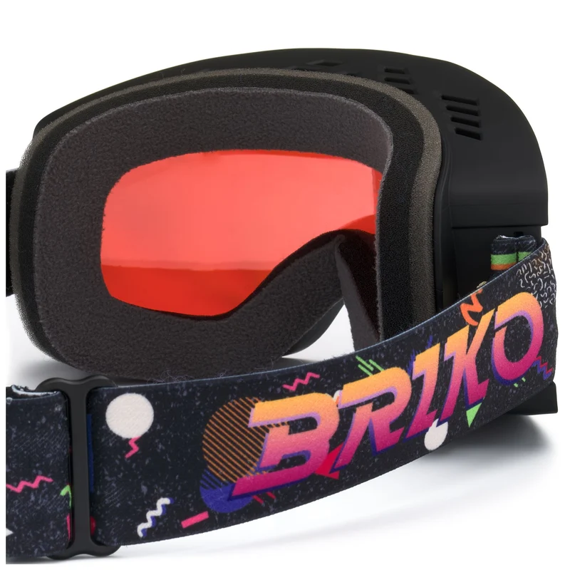 MARLO - Goggles - Ski Goggles - Unisex - Black Fantasy Orange-ORM2