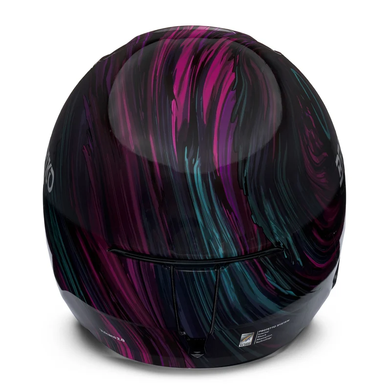 VULCANO 2.0 GRAPHIK - Helmets - Helmet - Unisex - Shiny Seance Violet- Black-Pink-Light Blue
