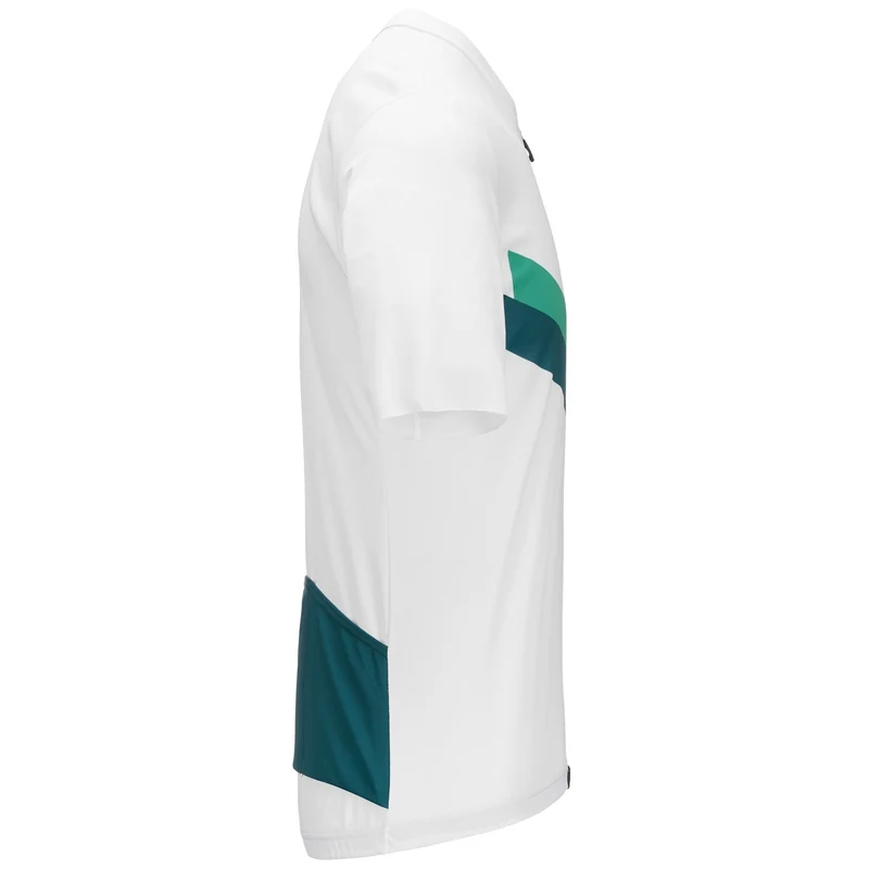 MAZE STRIPE JERSEY - Active Jerseys - Shirt - Man - White-Green Smeraldo-Green Jade