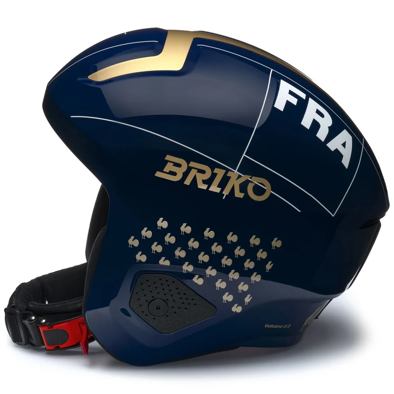 VULCANO 2.0 FRANCE - Helmets - Helmet - Unisex - Shiny Tangaroa Blue-Gold-White