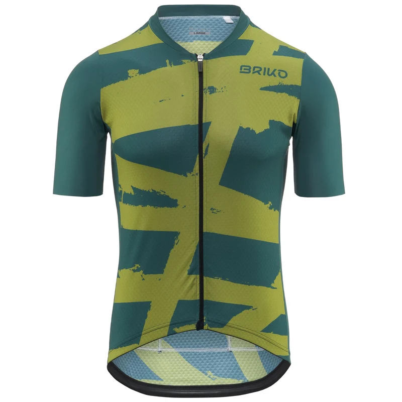 JERSEYKO TRACE - Active Jerseys - Shirt - Man - Green Sea Pine-Green Smoke