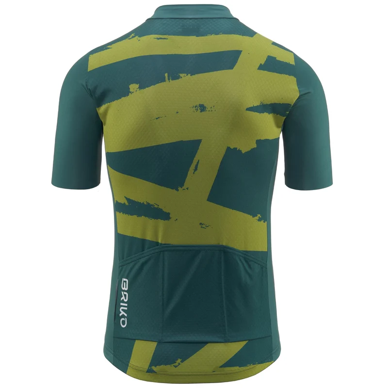 JERSEYKO TRACE - Active Jerseys - Shirt - Man - Green Sea Pine-Green Smoke