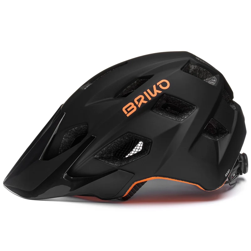AKAN - Helmets - Helmet - Unisex - MATT BLACK-ORANGE FLAME