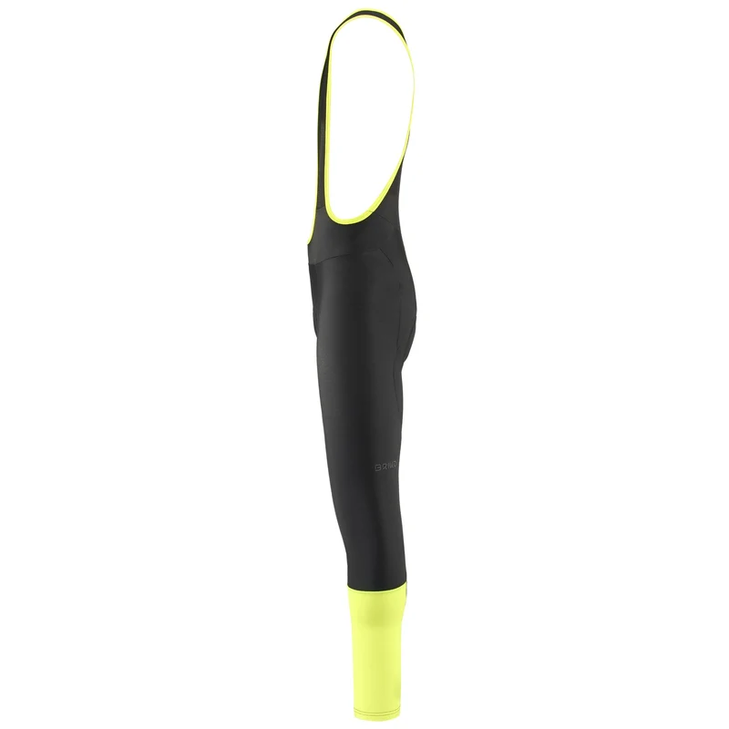 WINTERTIDE BIB - Sport Suits - Bib - Man - BLACK ALICIOUS- LIME FLUO-Black-Green Lime