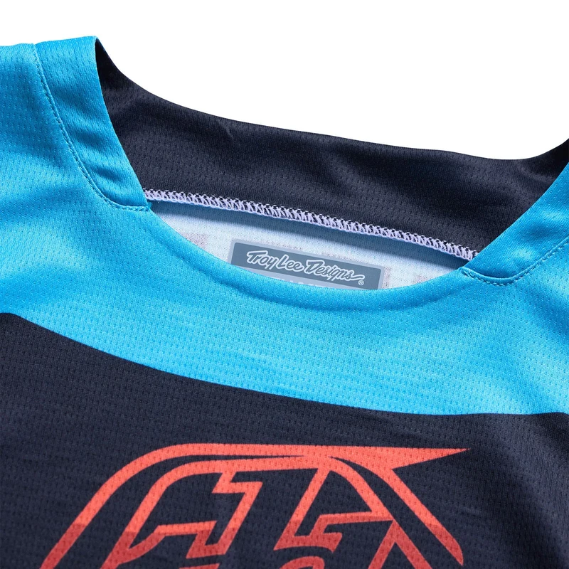Youth GP Pro LS Jersey Framework Black / Cyan
