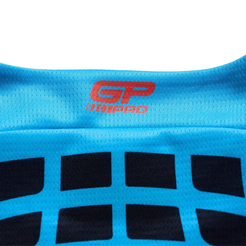 Youth GP Pro LS Jersey Framework Black / Cyan