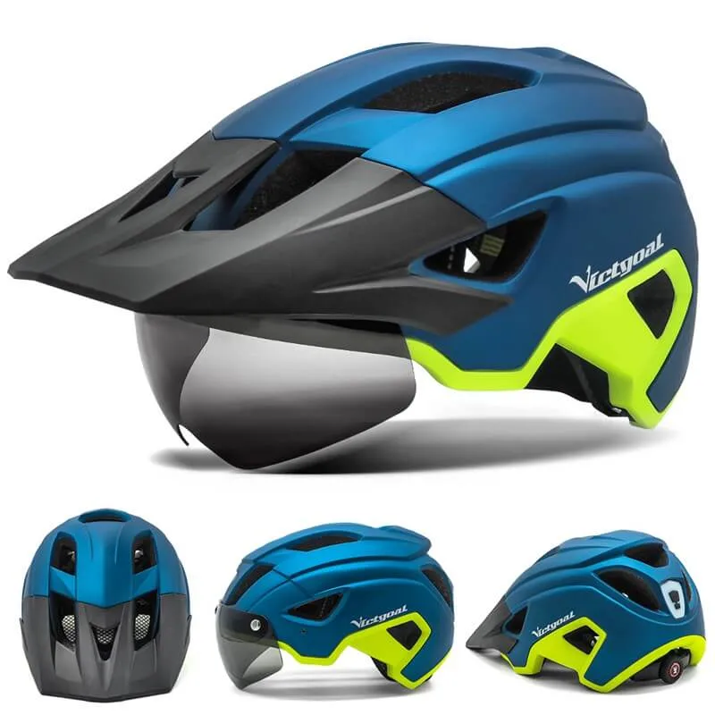 LinerStream™ | Casque velo avec éclairage arrière et lunettes magnétiques pour une sécurité complète