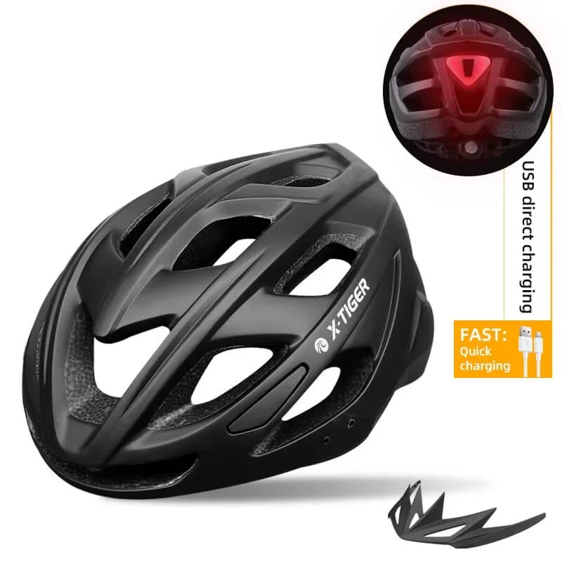 GlideTech™ | Casque velo avec éclairage arrière intégré et ventilation renforcée pour plus de sécurité