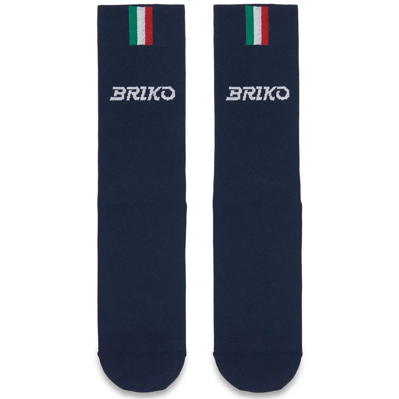 BRIKO FITRI SOCKS 23CM - Socks - Crew Sock - Unisex - Blue Iris-White
