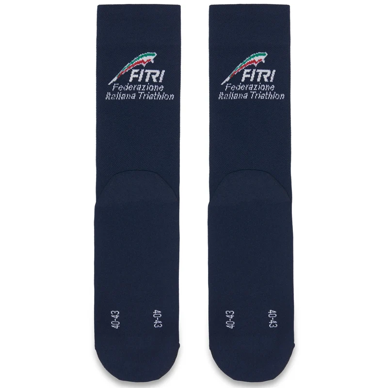 BRIKO FITRI SOCKS 23CM - Socks - Crew Sock - Unisex - Blue Iris-White