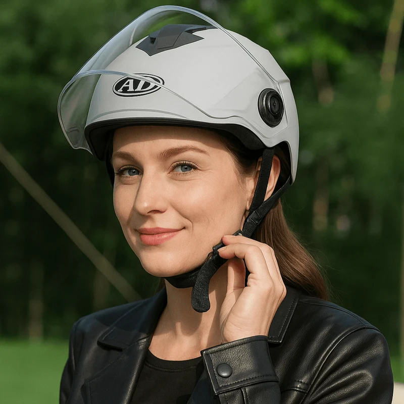 CityShell™ | Casque velo urbain 3 en 1 avec visière et lumière arrière
