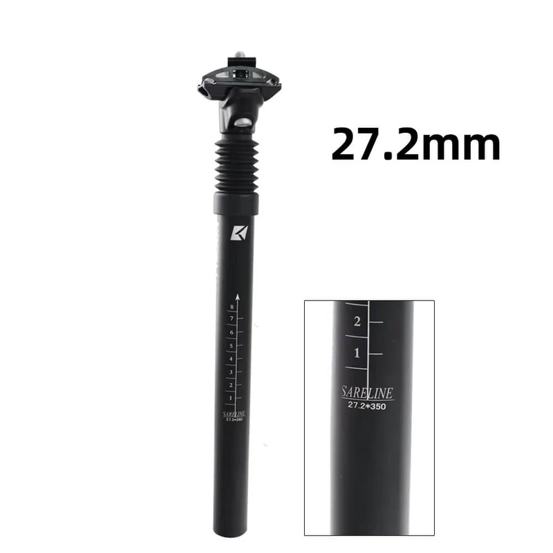 QuadLinkSuspensionPost™ | Tige de selle suspendue avec amorti réglable et soulagement dorsal