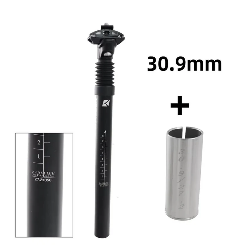 QuadLinkSuspensionPost™ | Tige de selle suspendue avec amorti réglable et soulagement dorsal