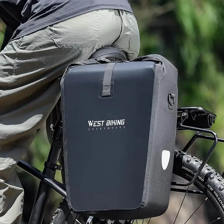 RackRunner™ | Sacoche velo porte bagage extensible et étanche 25L