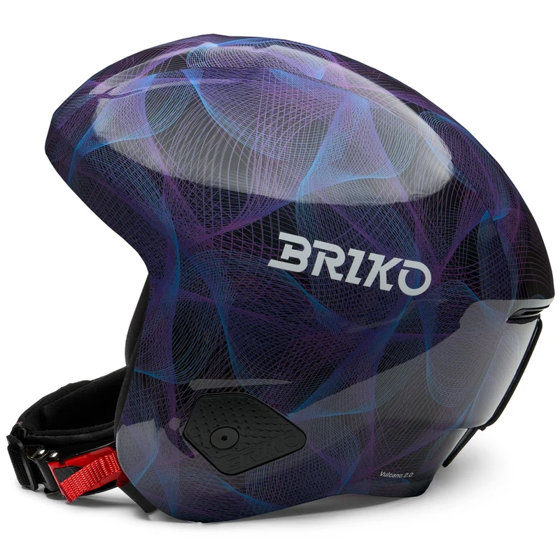 VULCANO 2.0 GRAPHIK - Helmets - Helmet - Unisex - Shiny Black-Purple Blue Cerulean Graphic-White
