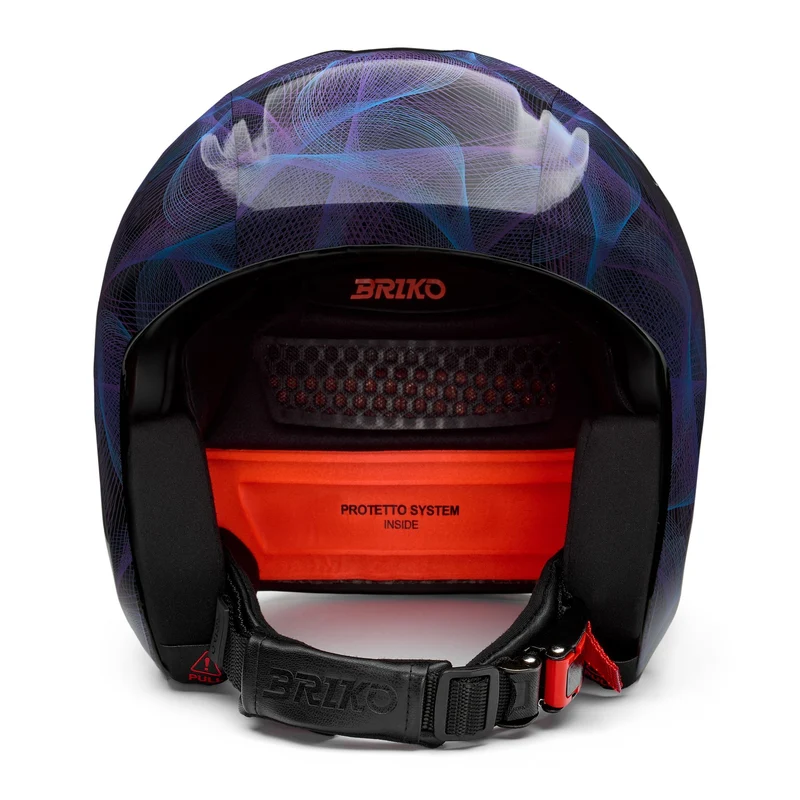 VULCANO 2.0 GRAPHIK - Helmets - Helmet - Unisex - Shiny Black-Purple Blue Cerulean Graphic-White