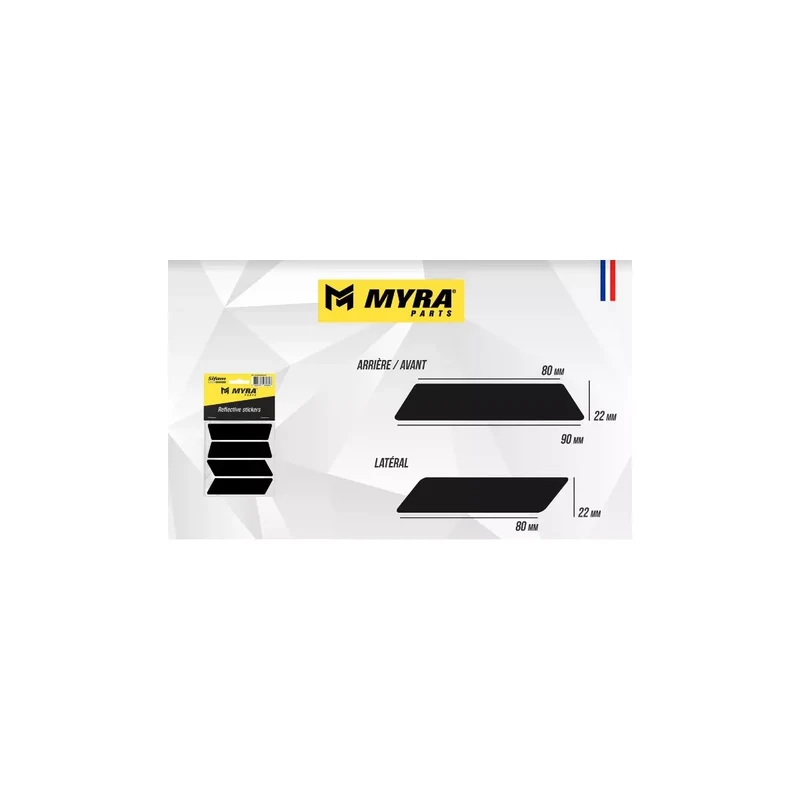 Autocollants Réfléchissants Casque Moto Homologués — Noirs, Pack de 4