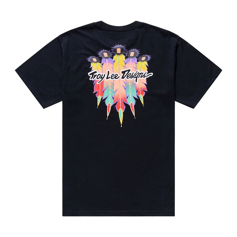 Short Sleeve Tee Feathers Black / Black
