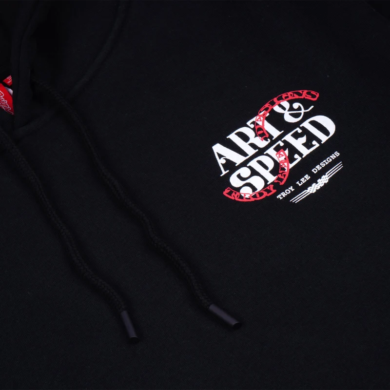 Pullover Hoodie Pink Slips Black