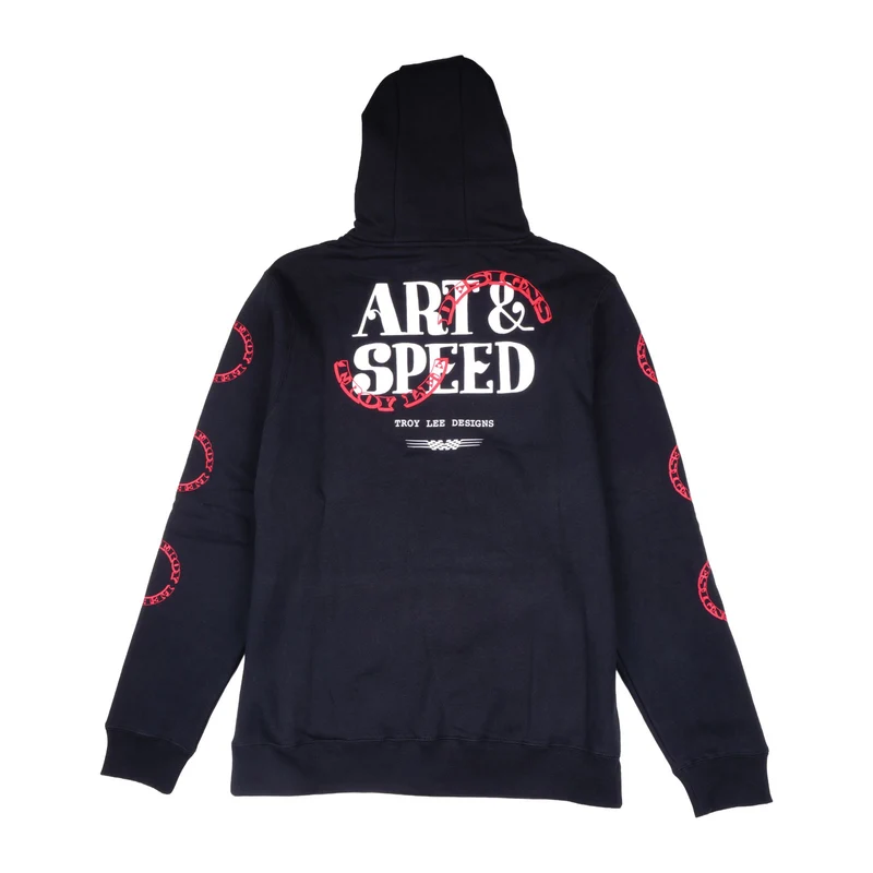 Pullover Hoodie Pink Slips Black