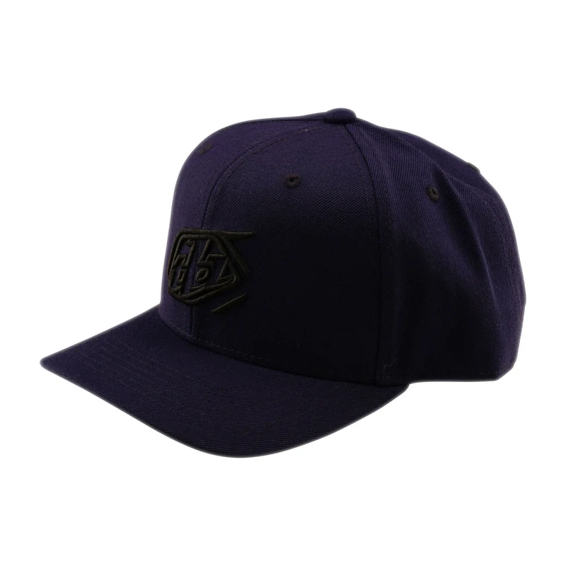 Curved Snapback Hat Badge Indigo
