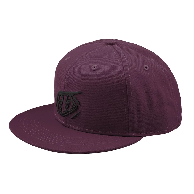 Flat Bill Snapback Badge Sangria