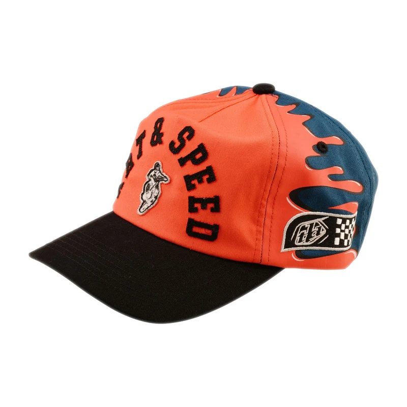 Unstructured Curved Snapback Finish Line Coral / Blue
