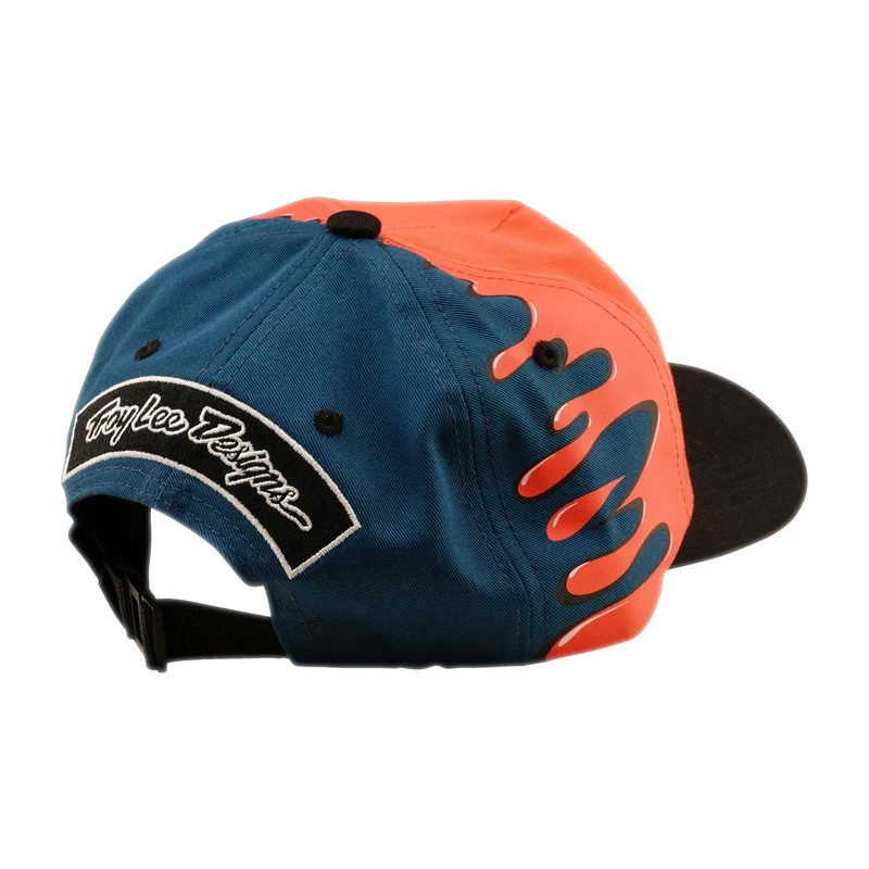 Unstructured Curved Snapback Finish Line Coral / Blue