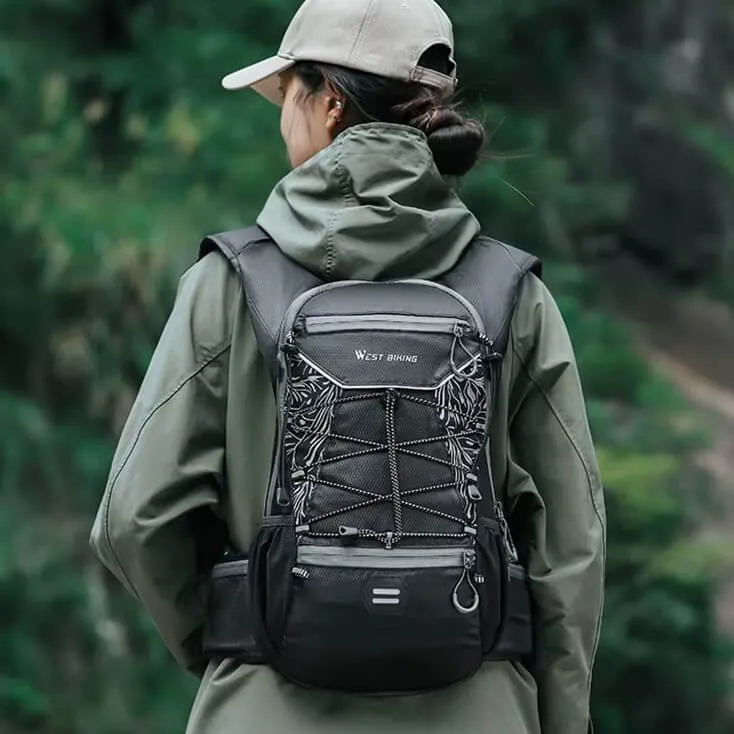 RideHaven™ | Sac a dos velo 16L avec poche à eau de 2L et dos respirant