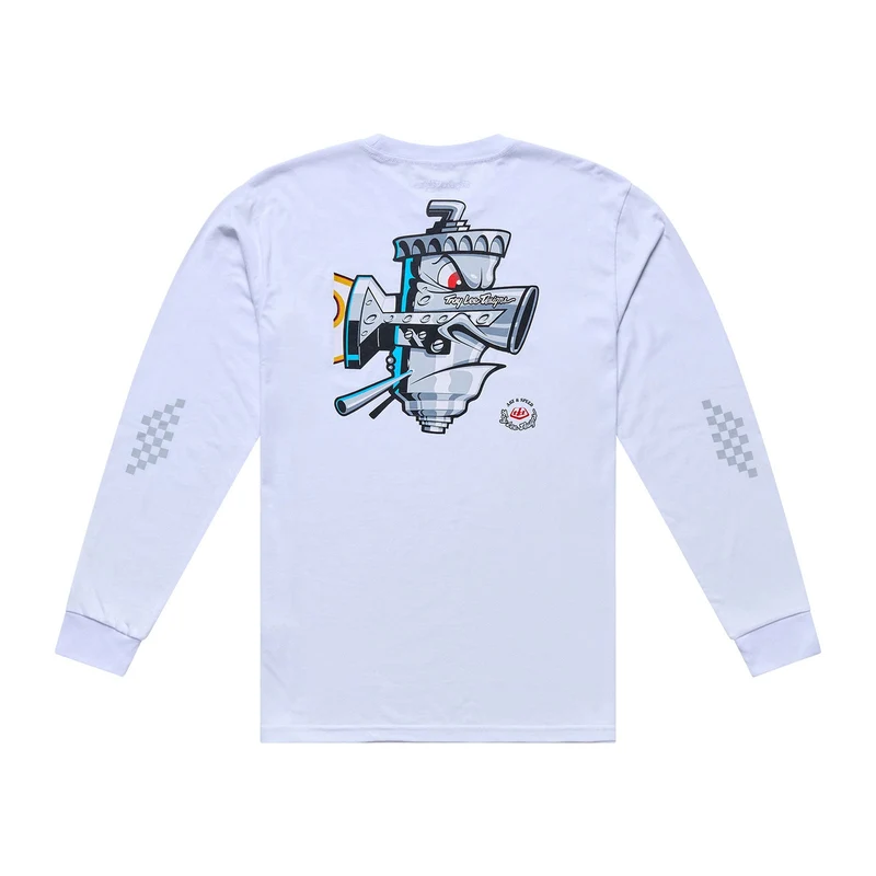 Long Sleeve Tee Carb Club White