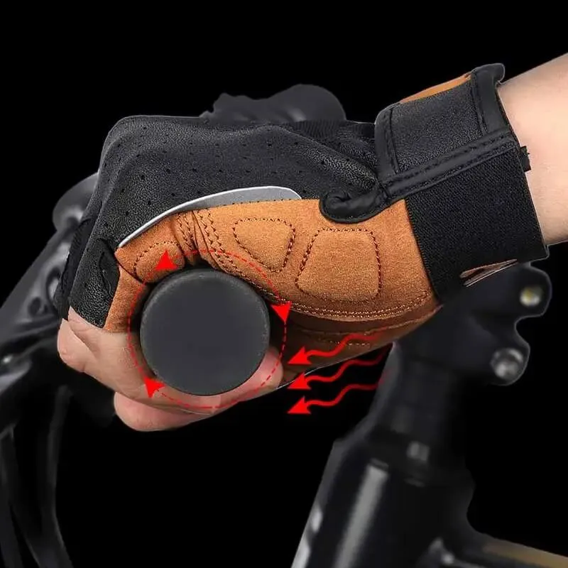 HalfFingerGloves™ | Gants velo demi-doigts respirants avec rembourrage antidérapant