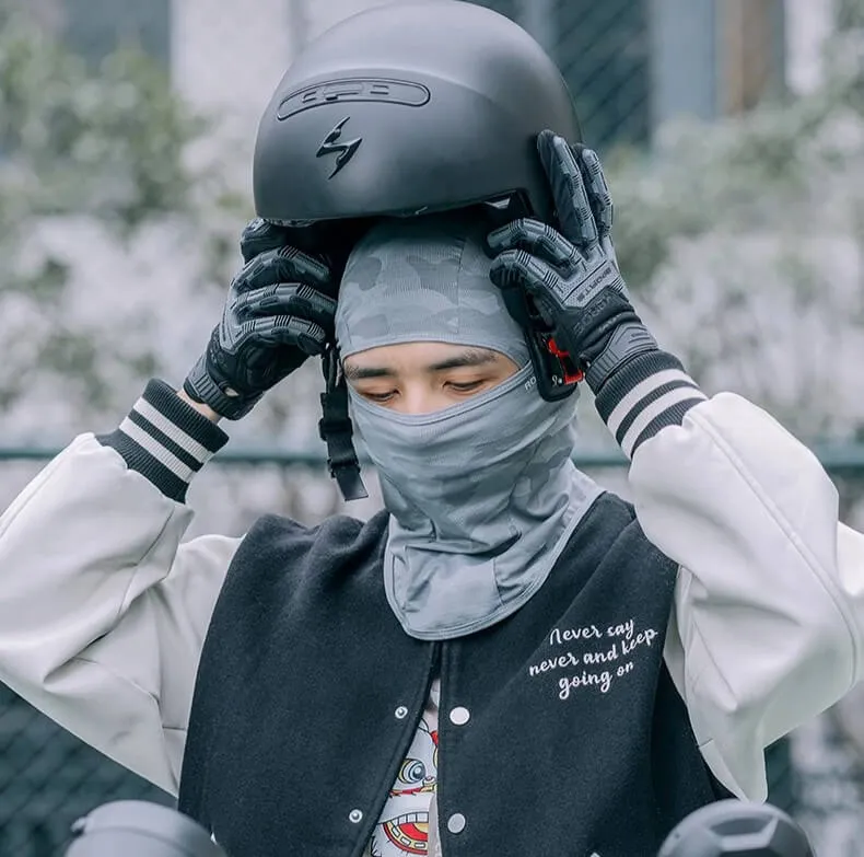 WindCyclBalaclava™ | Cagoule velo protection UV et tissu coupe-vent
