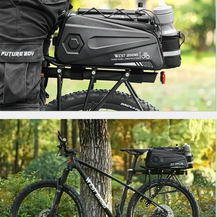 ProofRearRackPouch™ | Sacoche velo porte bagage 8.6L étanche et pratique